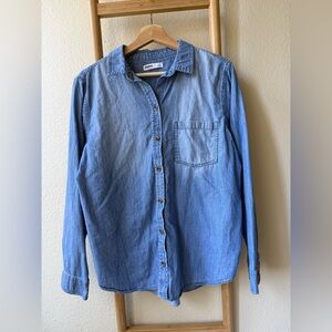 Sonoma Light Blue Denim Long Sleeve Button-Up Shirt